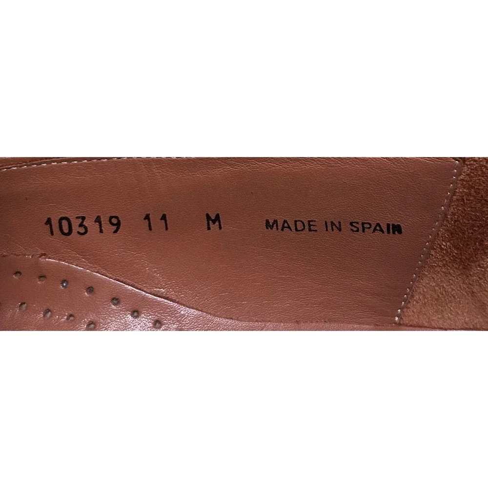 MAGNANNI Leather Weave Tassel Loafers Sz 11 M Classic Hamptons Mens Old Money